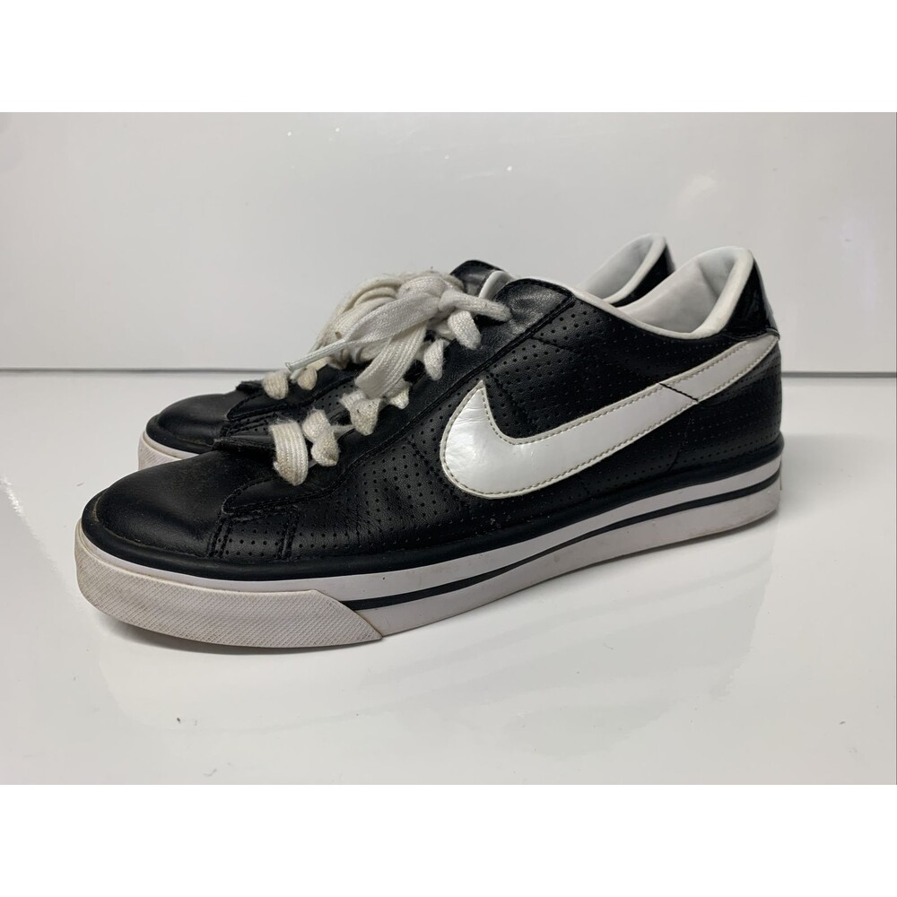 Vintage 2009 Nike Women's Sweet Classic Leather Size 8 Black/White 354496 011